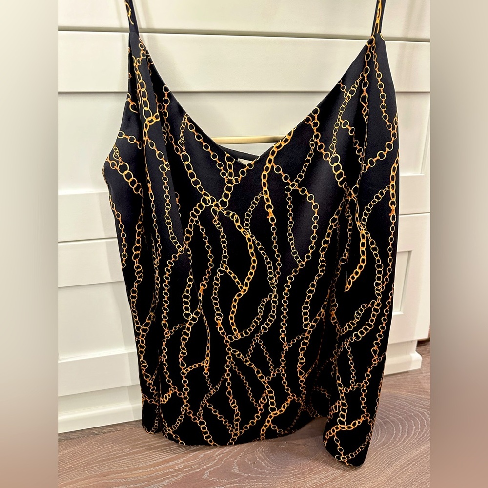 L’AGENCE Jane Chain Print Camisole - size L